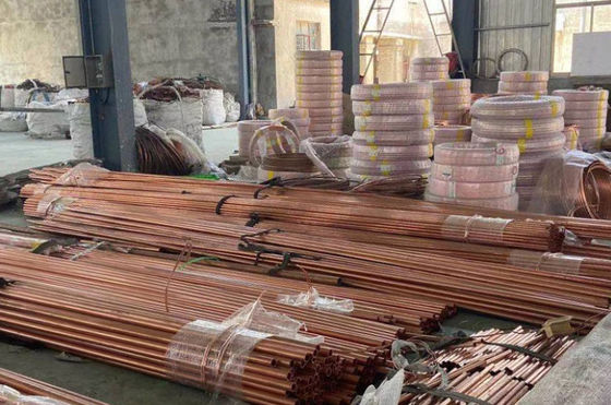 1/4" 1/2" Copper Brass Pipe For Air Conditioner And Refrigerator Water Brass Tube